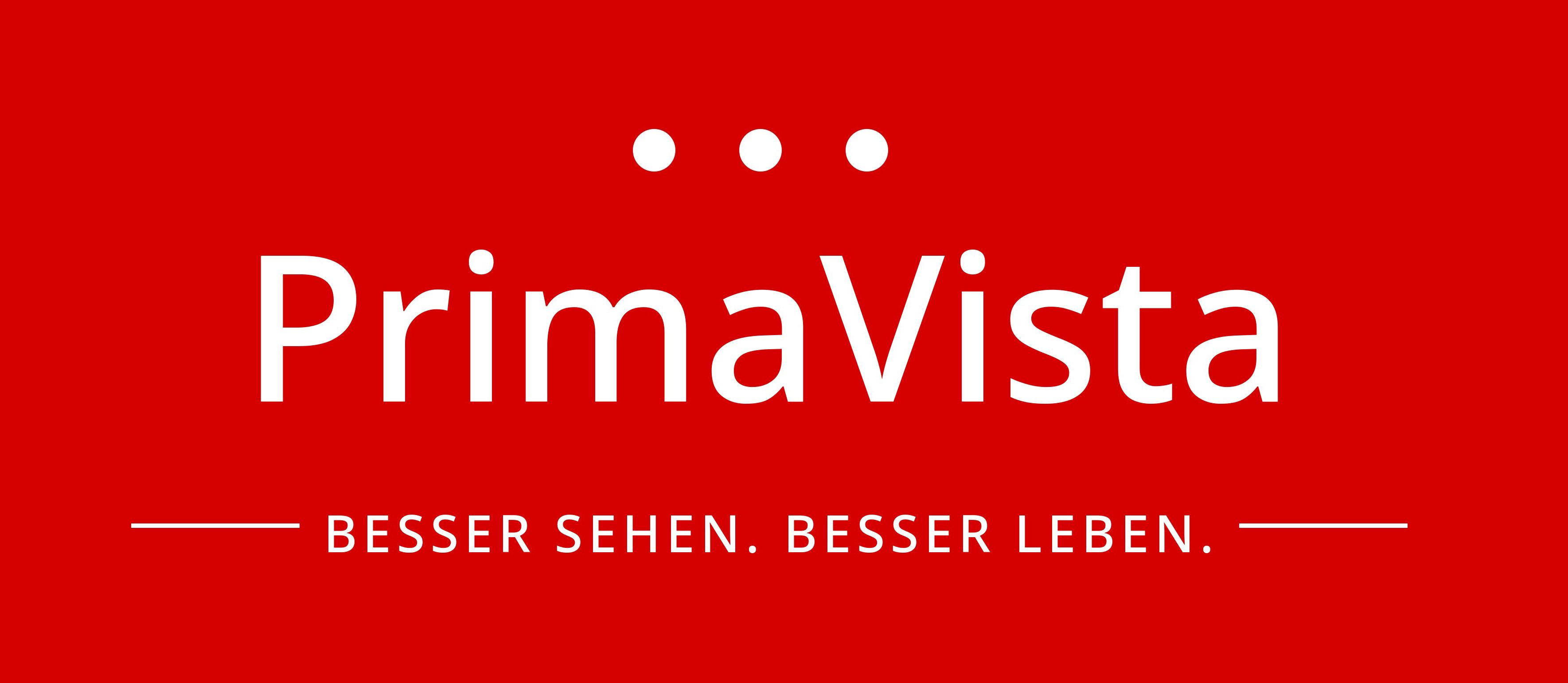 LOGO - 3 Punkte - PrimaVista - BESSER SEHEN BESER LEBEN