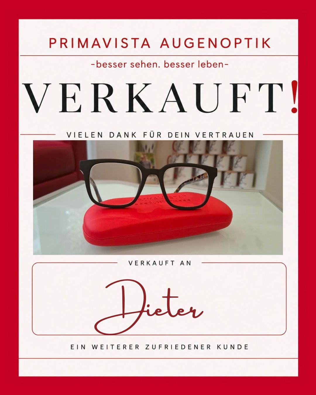 Beispiel einer verkauften Brille